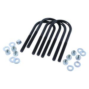 1/2'' x 3'' x 8'' Round Suspension U-Bolt Kit 7639 Universal for Automobiles Trailer Ski Boat Sailboat Trailers Industrial Parts Replace for Rough Country 7639