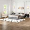 Box Spring for King Bed, 9 Inch High Profile Metal Box Springs with Upholstered Fabric Cover, Easy Assembly,Noise Free