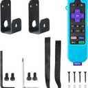 Wall Mount Bracket for Roku Streambar,Roku Smart Soundbar, Sturdy Soundbar Holder for Roku, with Silicone Remote CoverNot for Streambar SE