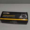 Partsam 5Pcs Amber Cab Marker Light Covers Replacement for F150 F250 F350 Top Roof Clearance Running Lights Lens 1980-1997 Super Duty Pickup Trucks with Base and T10 Sockets Pigtails(w/o Bulbs)