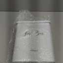 Sealegend Magnetic Lint Bin for Laundry Room with Dryer Lint Brush, Wall Mounted Metal Trash Can with Lid for Dryer, Space-Saving Laundry Organization and Storage, White