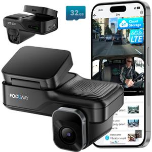 Dash Cam Front Inside, 4G LTE Security Cam for Car, Remote Live-View, Instant Alert via App, Cloud, IR Night Vision, No Screen, Dual FHD Dash Camera, 24/7 Parking Mode, GPS, OBD Cable Includes (L7) Dash Cam Front Inside, 4G LTE Security Cam for Car, Remote Live-View, Instant Alert via App, Cloud, IR Night Vision, No Screen, Dual FHD Dash Camera, 24/7 Parking Mode, GPS, OBD Cable Includes (L7)