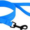 CollarDirect Waterproof Dog Leash Small Medium Large Durable Pet Leashes for Walking Training Running Pink Black Blue Orange Green (L, Blue)