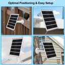 7W Solar Panel for Eufy Camera Compatible with Eufycam 2C/2C Pro/2/2 Pro/E20/E40/E, USB Solar Panel with USB-C Port Outdoor Camera, 9.8ft Cable with 360 Adjustable Bracket