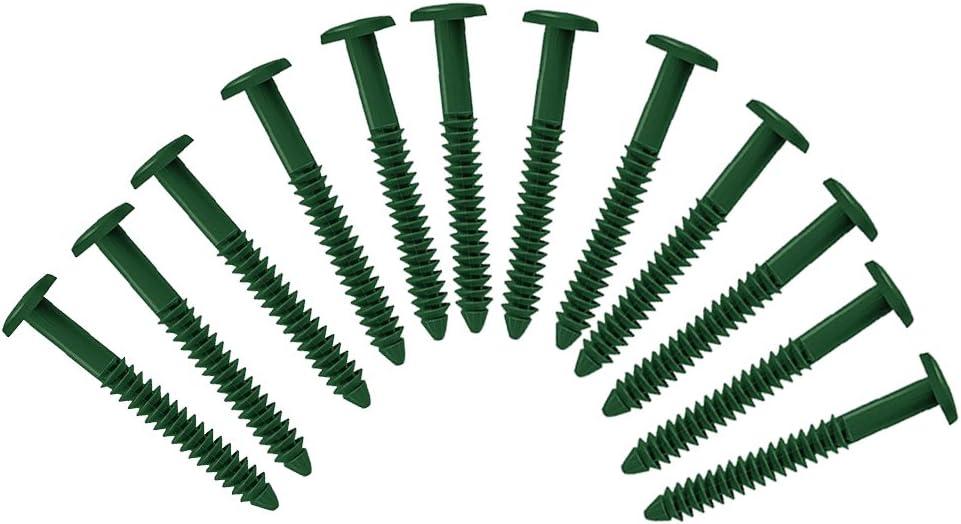 Exterior Solutions Vinyl Shutter Fastener Spike Loks for Installing Decorative Exterior Vinyl Shutters (Heritage Green)