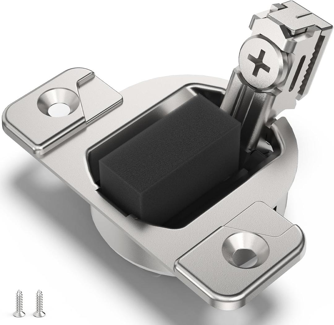 Replacement for Blum 110 Degree Compact 33 Screw On Hinge, Self Closing, 16-Pack - Compatible with Plate 130.1100.22-130.1100.24, 130.1110.02-130.1150.02, 130.1160 (Mounting Plate Not Included)