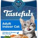Blue Buffalo Blue Tastefuls Natural Adult Indoor Cat Chicken & Brown Rice Recipe Food for Cats 10 lb