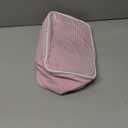 OCHEAL Makeup Bag for Women, Monogram Cosmetic Bag with Brush Holder, Pink Travel Makeup Case Beauty Toiletry Bag Organizer Personalized Gifts for Girls Bridesmaid, Sister, Wife, Friends Initial K