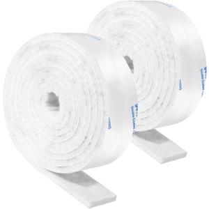 Felt Strips with Adhesive Backing, Adhesive Felt Strips, 2 Felt Rolls 1"x 60" White, Felt Tape with Adhesive Backing