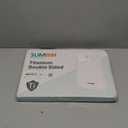 Titanium Cutting Board Double Sided Food Grade, Pure Titanium/PP for Kitchen, Cutting Board Easy to Clean[15.5*10.5+12*8.5] (Silver)