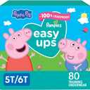 Pampers Training Pants - Easy Ups Girls & Boys - Size 5T-6T, 80 Count, Peppa Pig Potty Underwear (Packaging May Vary)