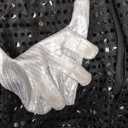 Kids Dance Star Costume for Boys 80s 90s Pop Stage Outfits for Halloween (10-12 Years, Black)