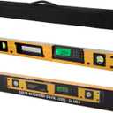 24-Inch Digital Torpedo Level and Protractor | Neodymium Magnets | Bright LCD Display | IP54 Dust/Water Resistant smart level with Carrying Bag