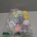 Coopay 12/50/100 Pack Baseball Practice Balls Plastic Training Balls Lightweight Hollow Softballs with a Drawstring Bag for Hitting, Baseball Training Indoor Outdoor Use (6 Colors) 12 Pack