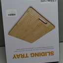 Bamboo Appliance Slider|16"D x 13"W Sliding Tray for Coffee Maker on Countertop|Heavy-Duty Coffee Pot Slider Tray & Kitchen Caddy for KitchenAid Mixer, Air Fryer