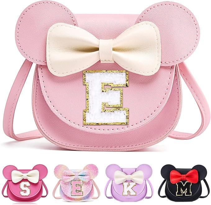 ONECOCOA Birthday Gifts for Girls, Toddler Purse Little Girl Wallet Crossbody Birthday Gift for 3- 7 Year Old Girl, Pink