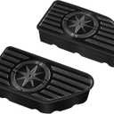 2PCS Bed Rail Stake Pocket Covers for GMC Chevy Silverado Sierra 1500 2019-2025, GMC Sierra 2500 3500HD 2020-2025, Truck Rear Holes Caps Bed Rail Holes Plugs Covers (Compass)