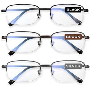 NOVIVON Pack Reading Glasses Men/Women, Eyeglasses, Blue Light Readers for Men/Women, Computer Eye Glasses, Cheaters 2.0