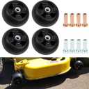 Lawn Mower Deck Gauge Wheel Kit Compatible with John Deere 48" 54" 60" 62 72" 200 300 400 GT GX LT LX X300 X400 X500 X700 Lawn Tractor Mower Deck Wheels Replacement For AM124706 210-300 AM125172 4P