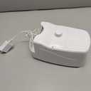 Bubble Machine, Automatic 18000+ Per Minute Big Bubbles Blower Maker for Kids Toddlers with 2 Speeds,6 Wands,Operated by Plugin or Batteries for Outdoor/Indoor Birthday Parties,Wedding (White)