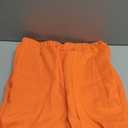 DINGANG Women's Wide Leg Capri Pants Pleated Balloon Cropped Trousers | High Waisted Barrel Leg Culottes,Lightweight,Loose Fit,Casual,Ankle Length,with Pockets,Dressy Gaucho Capri Palazzo Pants (Orange, XL)