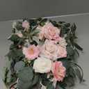 Wedding Welcome Signs Floral(Pack of 2)Wedding Arch Flowers for Wedding Decorations and Reception Backdrop Decoration (New Pink)