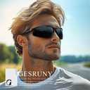 Polarized Sport Sunglasses for Men and Women, Lightweight Sun Glasses with UV Protection for Cycling Running Z1