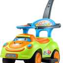 VEVOR Ride On Push Car, Push Car for Toddler 19 to 36 Months, Around Buggy with Guardrails, Handle & Under-seat Storage, 55 lbs Load Capacity, Foot-to-Floor Walker for Boys Girls, Green