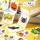3 x JOYIN 144 PCS Halloween Temporary Tattoos for Kids, 12 Designs Bulk Fake Tattoos Stickers for Halloween Party Favors Decorations, Supplies Trick or Treat Game Gifts Goodie Bags, Class Game Prizes