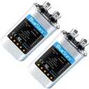 [UL Certified] BlueStars 15 uF MFD 370-440V Oval Run Start Capacitor CBB65 – Replacement for AC Motor, Condenser, and Heat Pump Air Conditioners - Replace TRCF15 PRCF15A CAP-15-450 - Pack of 2