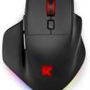 Redragon Large Wireless Gaming Mouse for Big Hands, Tri-Modes 2.4G/Bluetooth/Wired Rechargeable Ergo RGB Mouse with 2 Side Buttons, 6 Backlit Modes, Programmable Macro Gamer Mouse