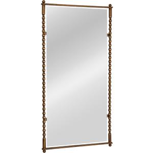 Creative Co-Op Cast Metal Framed Tall Wall Mirror, Antique Brass Finish