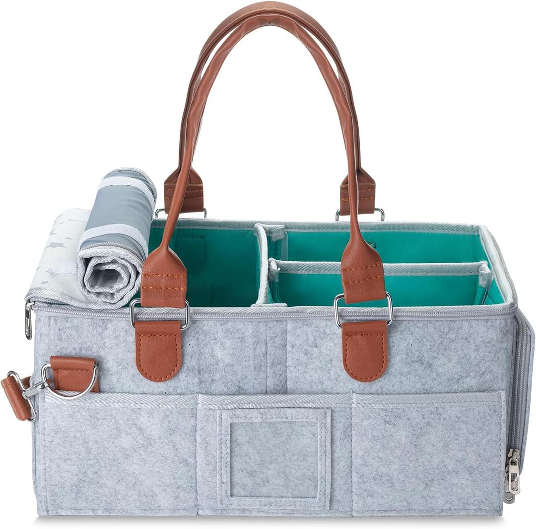 Mr. Pen- Baby Diaper Caddy Organizer with Lid, Baby Organizer, Diaper Caddy with Lid (1 Pack)