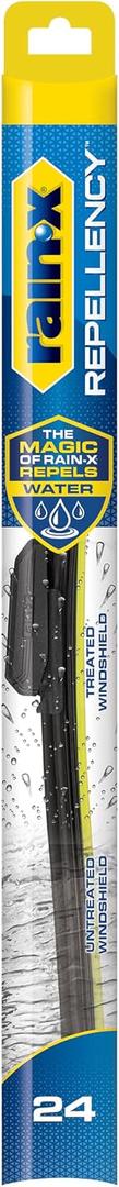 Rain-X 810324 Repellency Water Repellent Wiper Blades, 24" Windshield Wiper, All Weather Streak-Free for Enhanced Visibility w/Water Repellency Formula