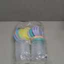 12pcs 8 oz Plastic Containers with Screw Lids, Reusable Clear Food Storage Containers with Pen and Brush for Snack Salad Fruit, Leakproof Small Freezer Containers, Microwave & Dishwasher Safe