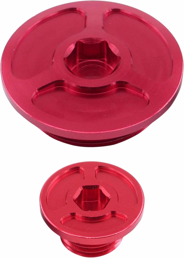 ApplianPar Red Billet Engine Plug Crankcase Cover for Honda TRX400EX Sportrax 400 2x4 2000 2001 2002 2003 2004 2005 2006 2007 2008