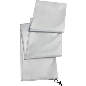 Clothesline Protector  Rotary Umbrella Shield, Waterproof Zipper Design, Authentic Material, Convenient Easy Use, Premium Outdoor Cover, Washing Line for Balcony, Backyard, Garden, Outdoor, Camping (Silver)