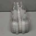 4 Compartment Cupcake Containers 40 Pack Cupcake Holder with Connected Airtight Lid Cupcake Boxes for 160 Cupcakes Muffins, BPA Free, Standard Size