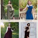 Scarlet Darkness Renaissance Dress Women Lace Up Cottagecore Sleeveless Long Dress Medieval Costume (Purple, S)