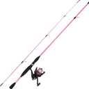 Fiberglass Fishing Pole - Strike Series 78-Inch Collapsible Rod and Spinning Reel Combo, EVA Handle, Pre-Spooled Reel, Fishing Gear for Catching Walleye, Bass, Trout, and More by Wakeman
