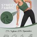 XUNYU High Support Sports Bra for Women Workout Tops Built in Bra Athletic Tank Top High Impact Padded Longline Yoga Bra (XL)