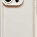 Puxicu Slim Case for iPhone 14 Pro, Enhanced Camera Protection, Shockproof Skin-Friendly Touch Soft Case Cover for iPhone 14 Pro Phone 6.1 inch, White