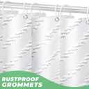 White Boho Fabric Shower Curtain 72 x 72 Inches, Modern Shabby Chic Textured Tufted Chevron Striped Minimalist Cloth Bathroom Shower Curtain