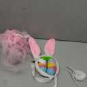 10 Pieces Dog Bunny Costume Set Include Dog Bunny Ears Tail Bowtie Dog Tutu Plastic Bright Easter Egg Fillable Plastic Easter Eggs Handcrafted Tutu Dog Costume for Easter Hunt Party Supplies