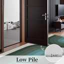 Boho Rainbow Green Rug, 3x5 Rug Non Slip Ultra-Thin Soft Bedroom Rugs for Entryway, Indoor Washable Stain Resistant Rug, Lightweight Low-Pile Carpet for Nursery Bath Laundry