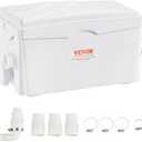 VEVOR 350W Utility Sink Pump, 6000 L/h Flow, 23 ft/7 m Head, Macerator Sewerage Sump Pump with 3 Water Inlets for Basement, Kitchen, Sink, Shower, Bathtub, Laundry Waste Water Disposal Upflush Machine