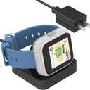 Charging Dock Replacement for T-Mobile SYNC UP 1 Kids Watch with 5 Feet Charger Cable Wall Charger Included(Black for Syncup Watch 1)