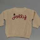 Lesimsam Toddler Baby Boy Girl Christmas Outfit Embroidery Knit Sweater Oversized Knitted Sweatshirt Pullover Winter Clothes, 73