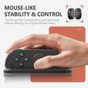 2 Pack Ergonomic FPS Mouse Grip for Nitendo Switch 2 Joy-Con  Precision Aim & Stable Control for Shooter Games  Left & Right Hand Grip Set for Enhanced Targeting, Black