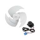 EAU65058502 EAU65058501 Refrigerator Condenser Fan Motor with Blade 12V 1A Fit for LG for Kenmore Freezer Replace EAU64843805 RFD3410A102A